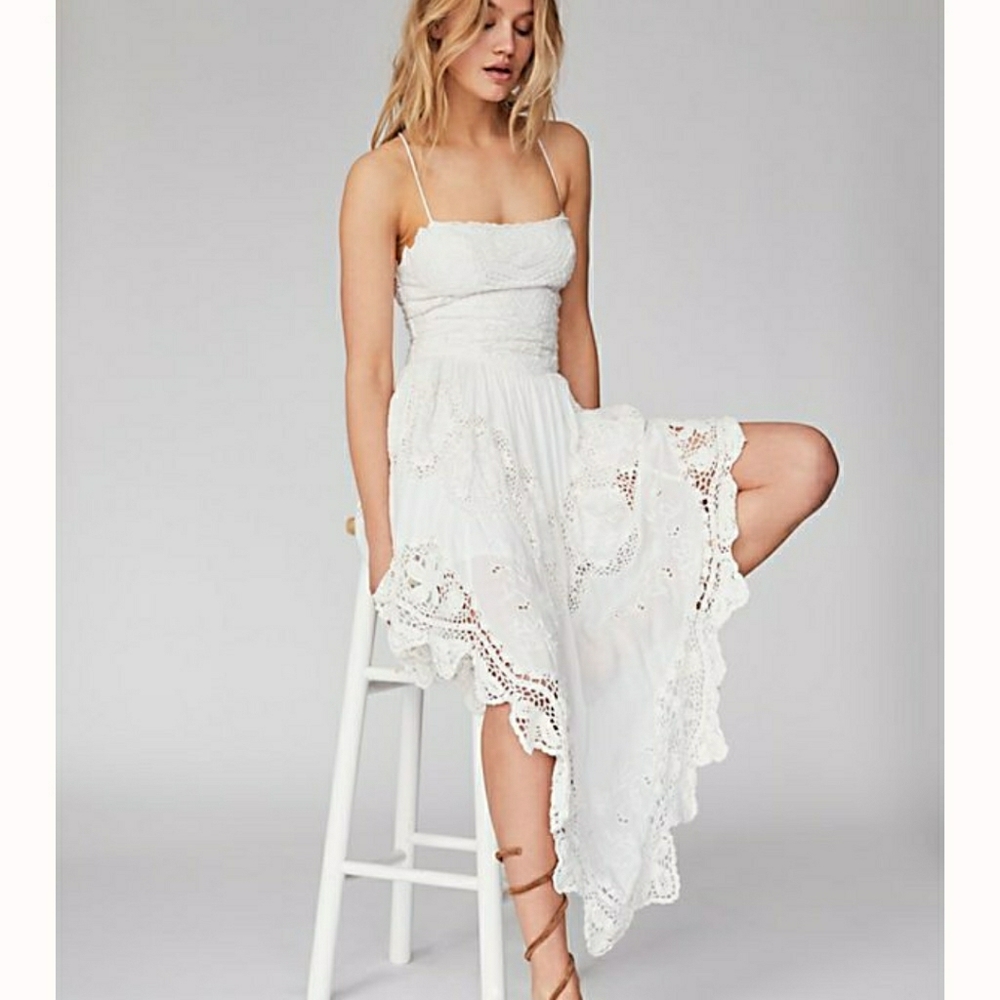 Free People Love to Love You Cutwork Lace Dress